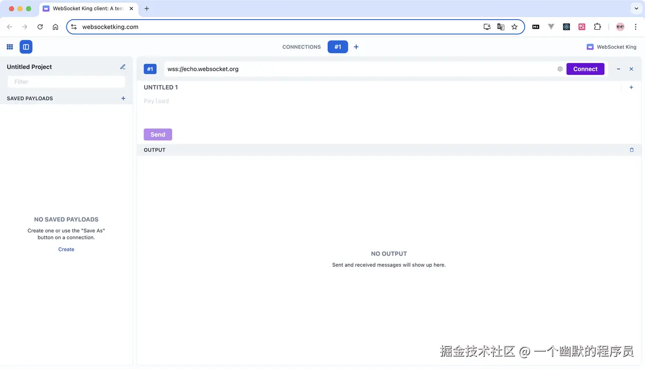 Websocket 测试工具WebSocket King