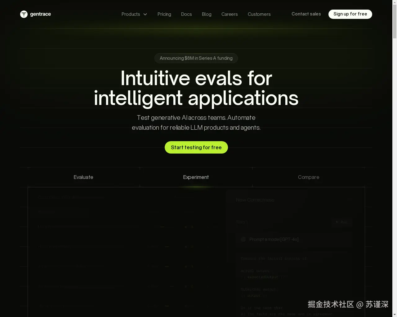 Show HN: Gentrace – 连接到您的 LLM 应用代码，并通过用户界面运行/评估它 - 项目截图