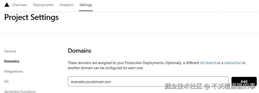 Add domain