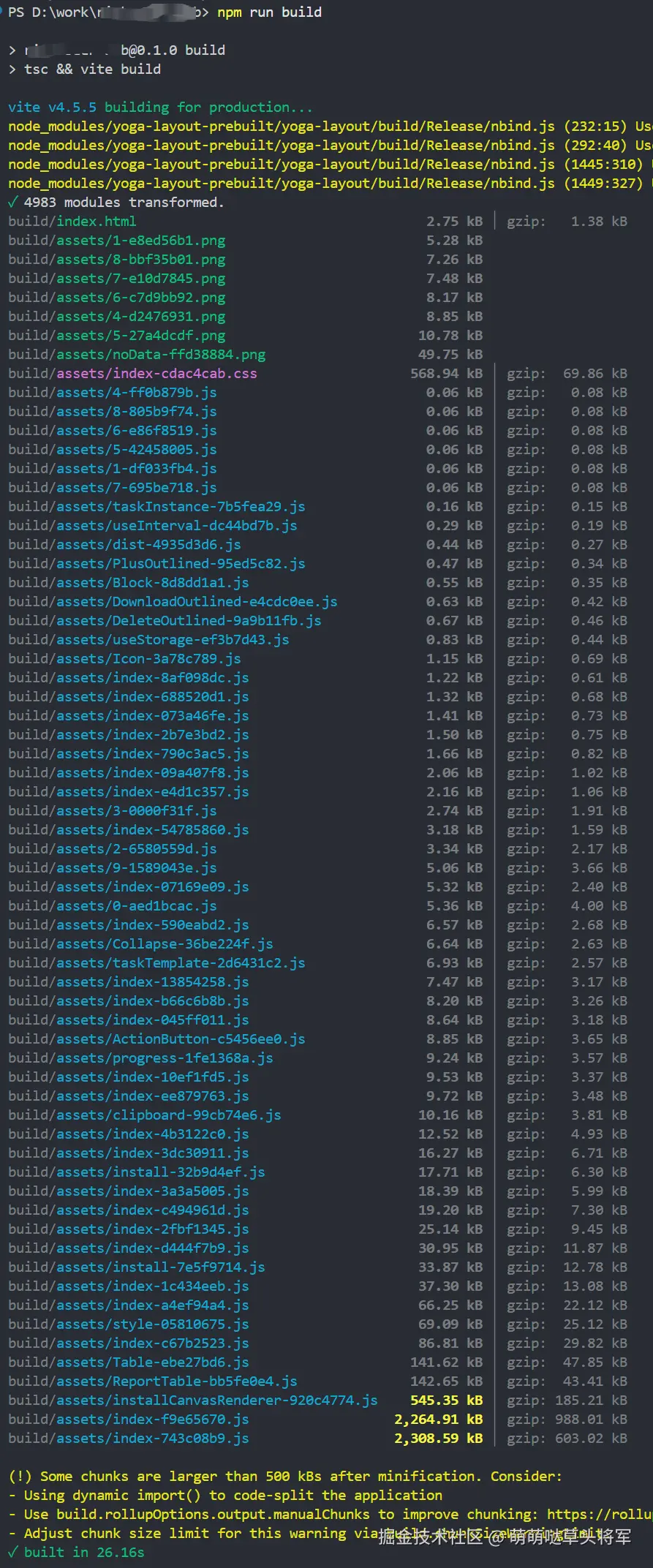 之前的打包时间