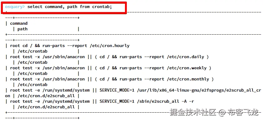 图 6.29 – 本地 Cron 作业的结果列表