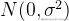 N(0,\sigma ^{2})