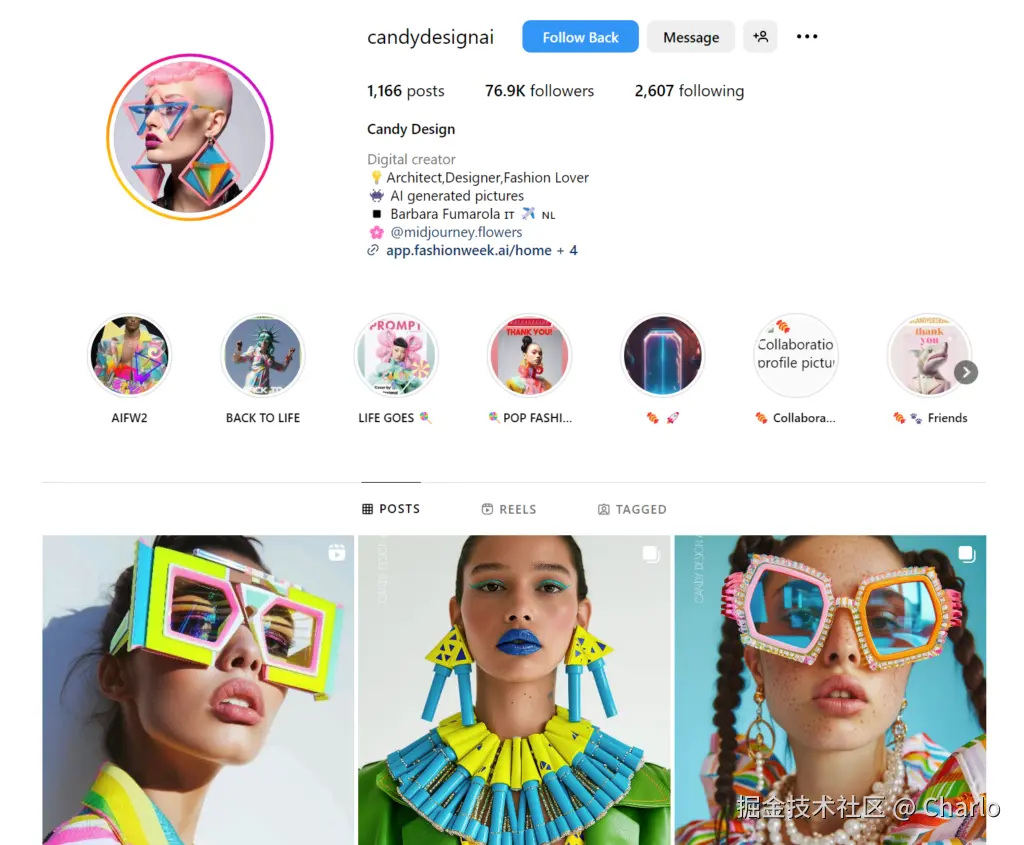 Candy Design 的 Instagram 帐户
