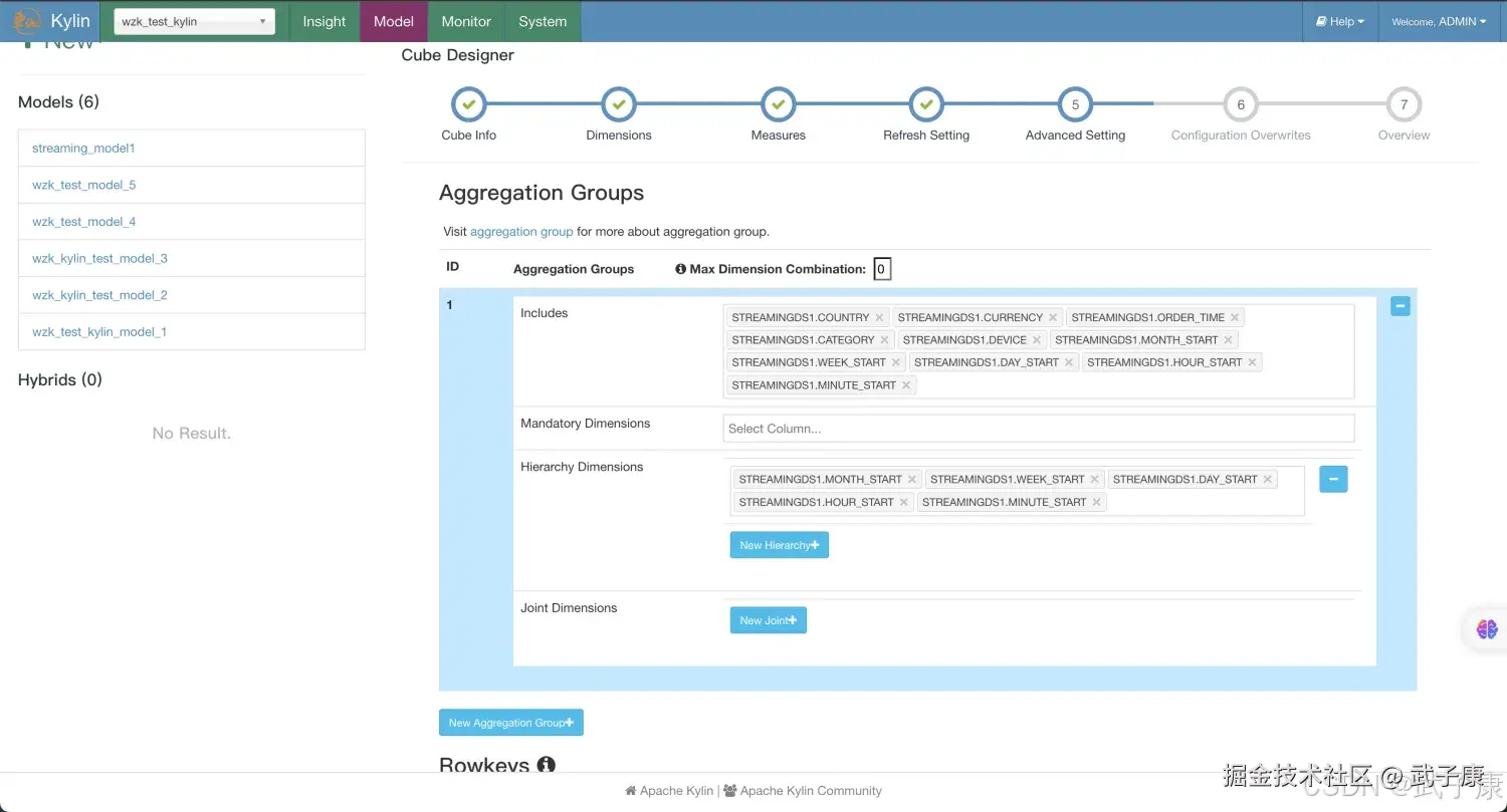 Cube Aggregation Groups