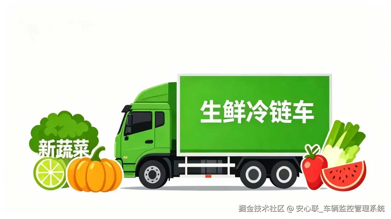 冷链运输多路温湿度监测与合规管控示意