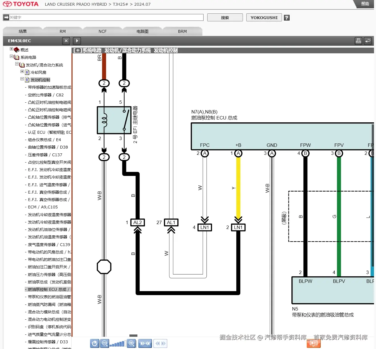 2024年丰田赛那FJ酷路泽凌尚Tundra坦途Sequoia红杉皇冠陆放维修手册电路图资料更新