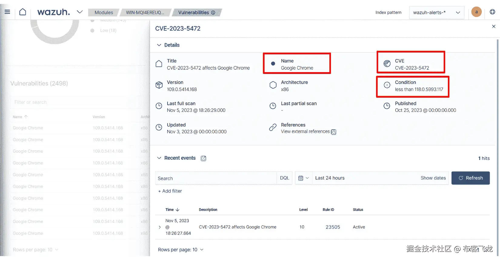 图 7.3 – Google Chrome CVE-2023-5472 的漏洞检测