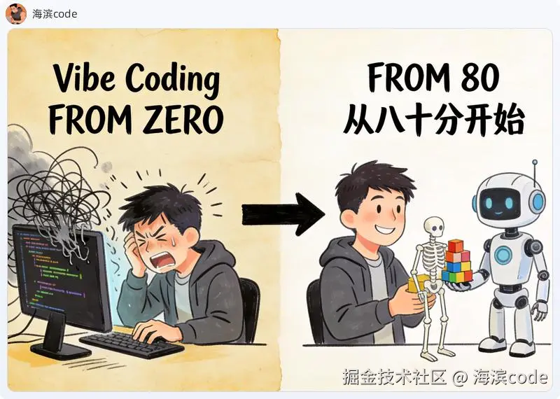 从零写 vs 从八十分开始