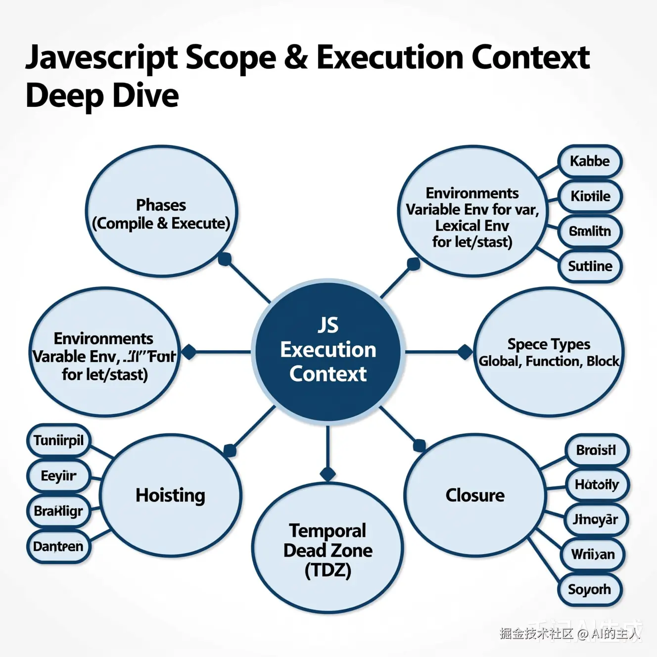 JavaScript作用域与执行上下文完整思维导图