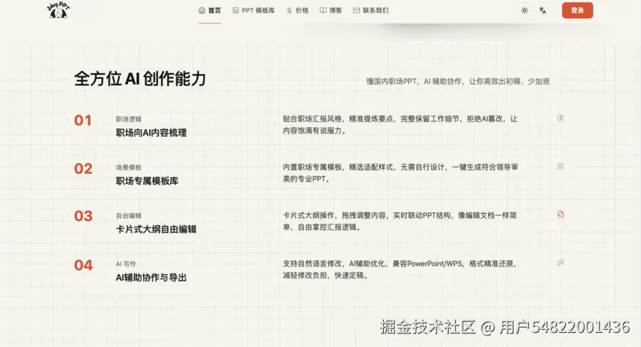 二狗PPTAI创作能力