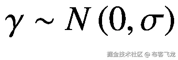 \gamma \sim N\left(0,\sigma \right)