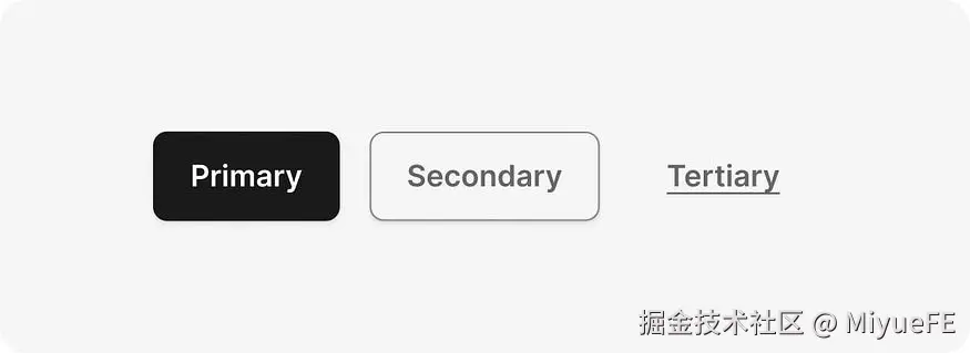 Recommended UI design button styles