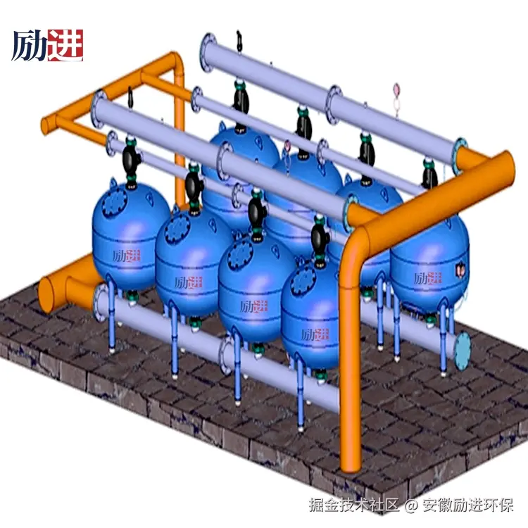 LJAGF48-8浅层砂过滤器示意图