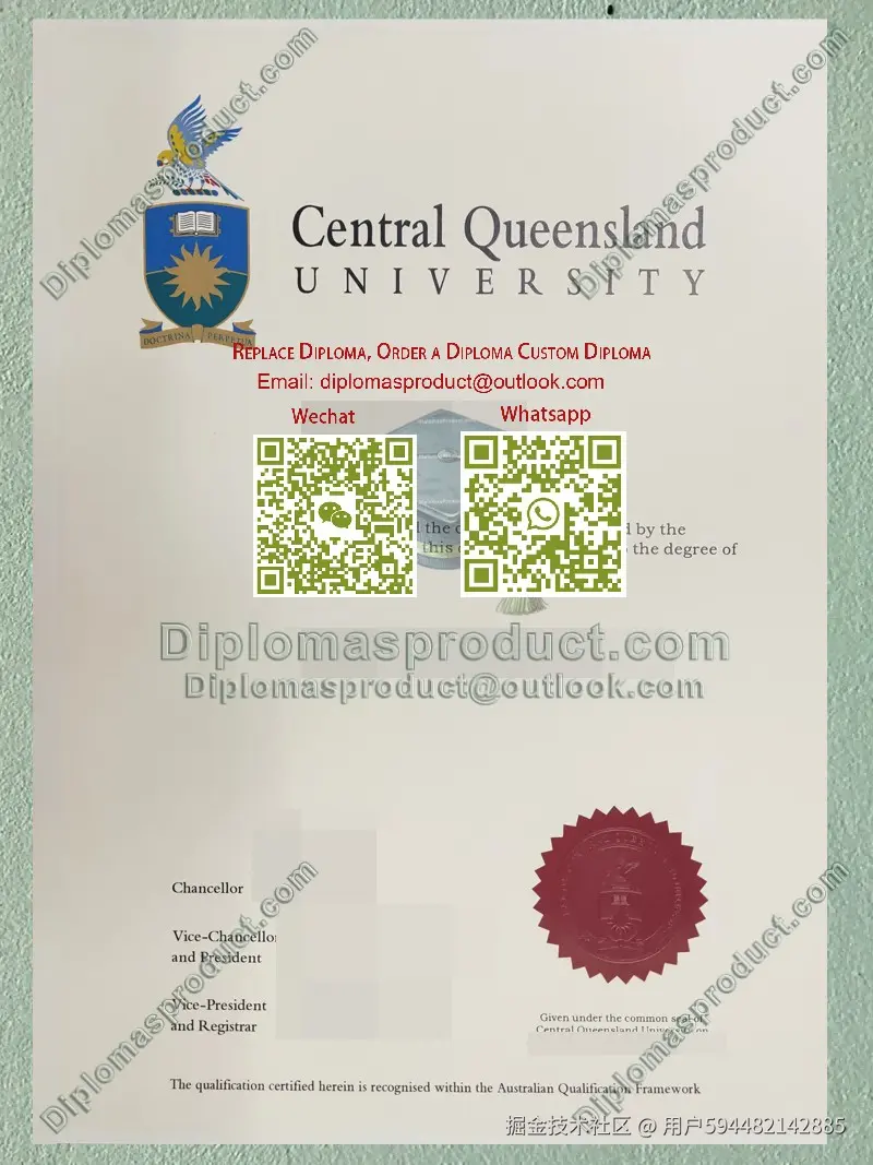 Central Queensland University Degree, Central Queensland University Diploma.jpg