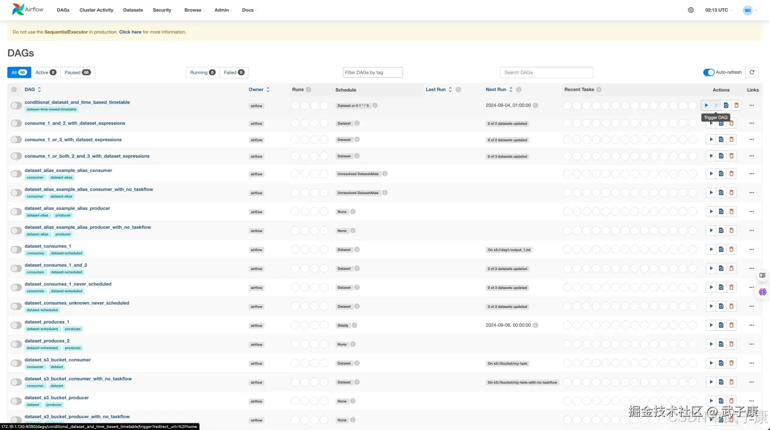 离线数仓 airflow Web 页面整体查看