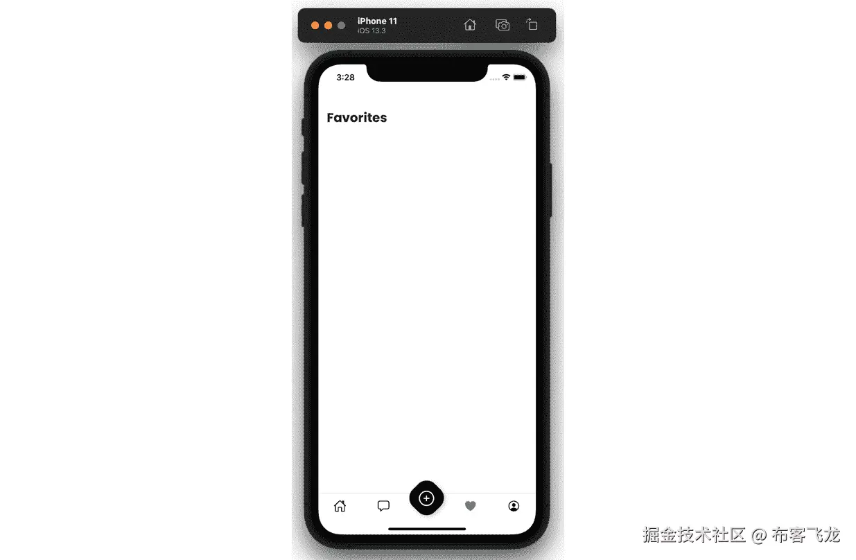 图 6.1 – 没有图片的收藏表面