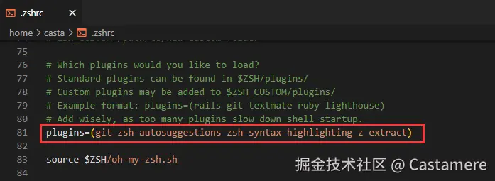 plugin config