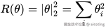 R(\theta) = |\theta|_2^2 = \sum_i \theta_i^2