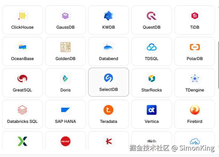 Database list