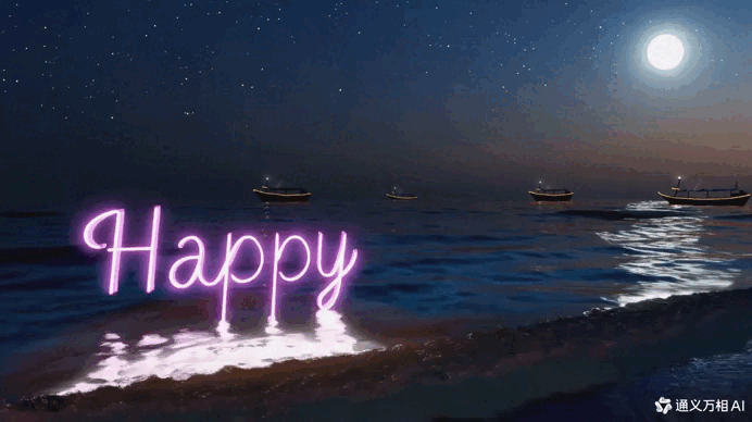 通义万相2.1测试-海面happy.gif