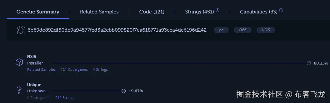 图 16.12 – Intezer 元数据