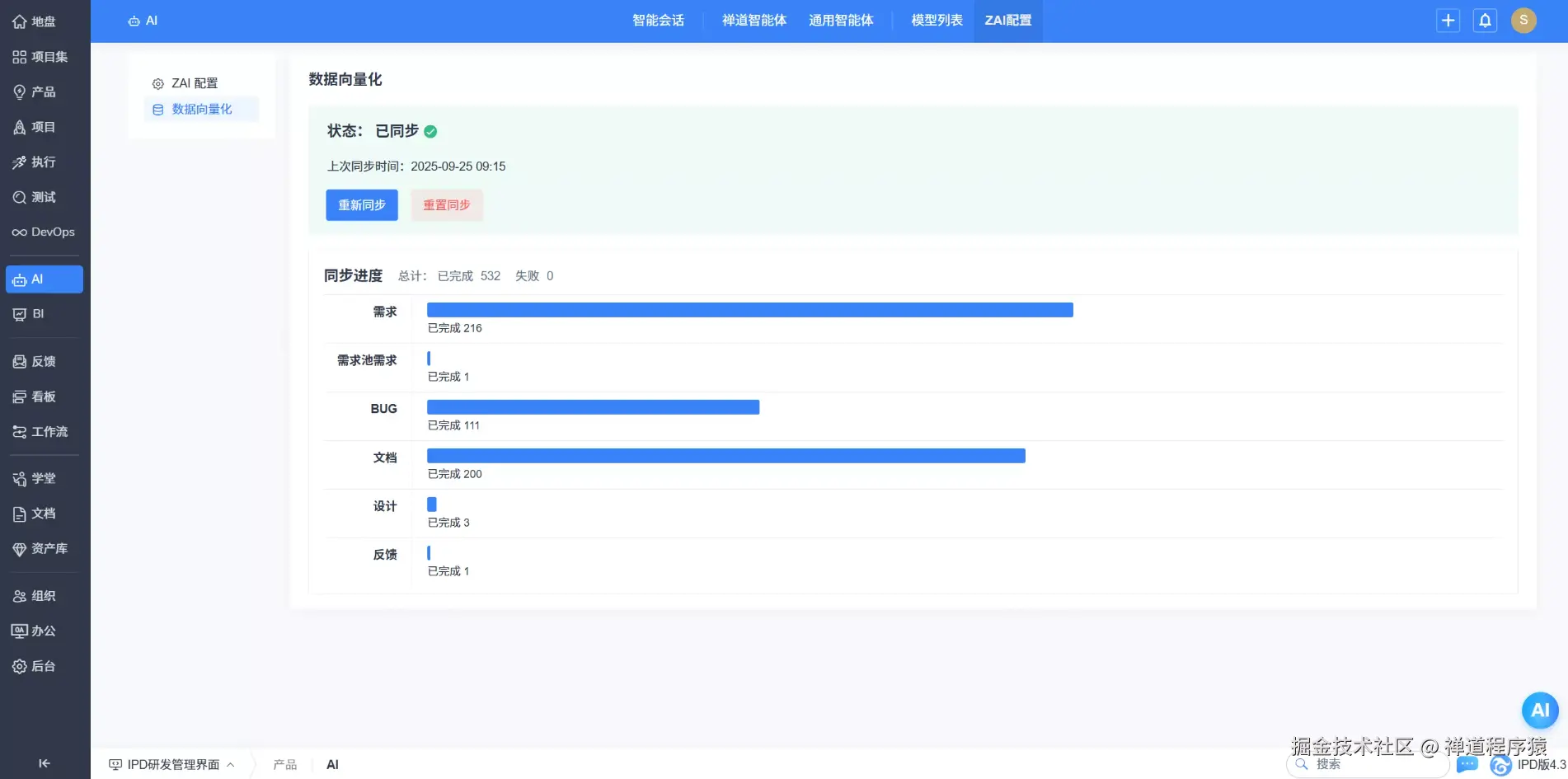 禅道项目管理软件AI功能