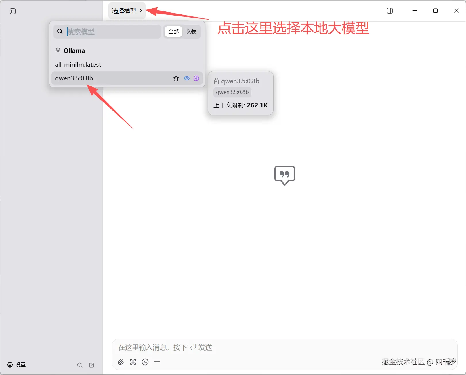 选择本地大模型