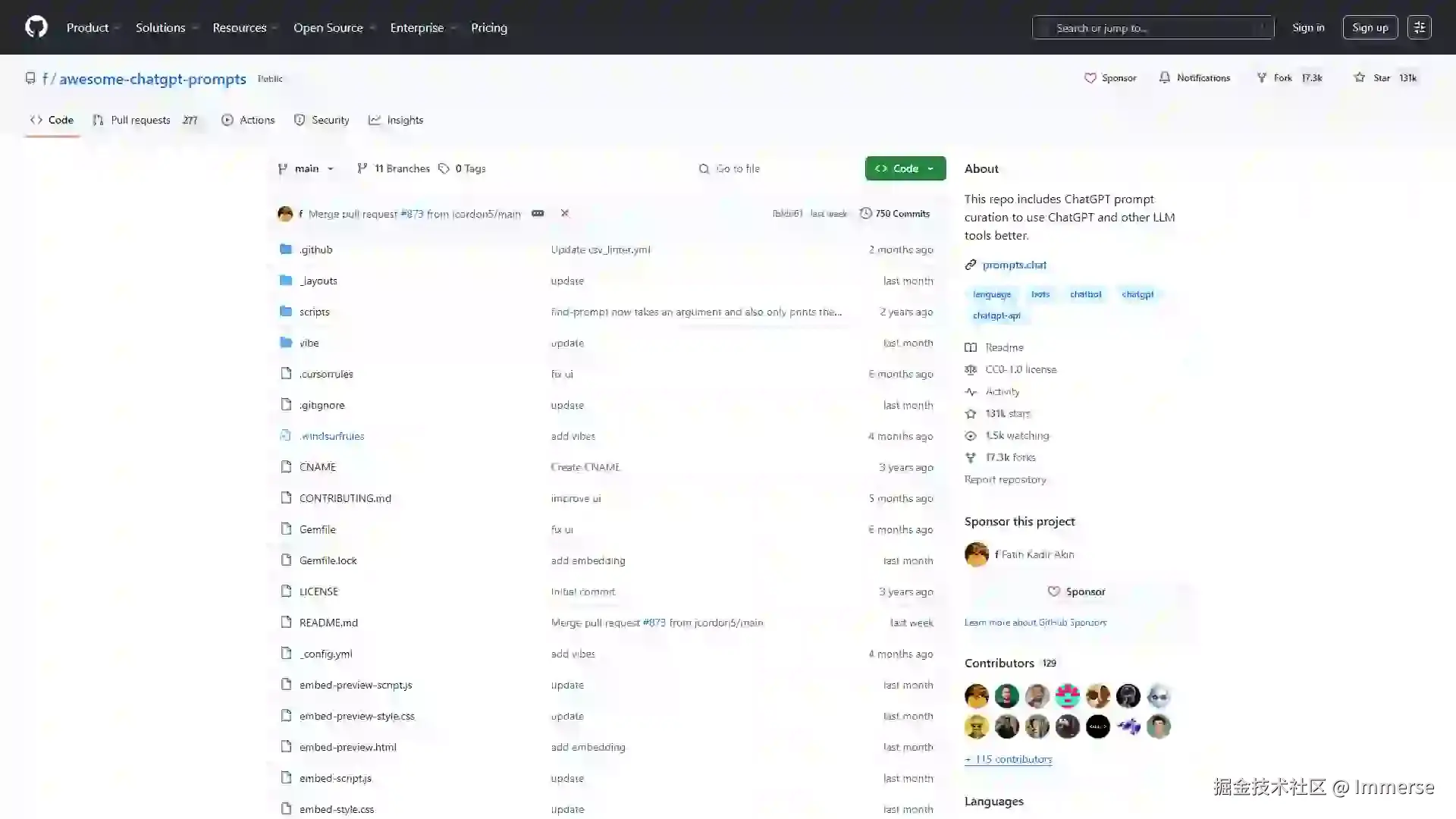 awesome-chatgpt-prompts