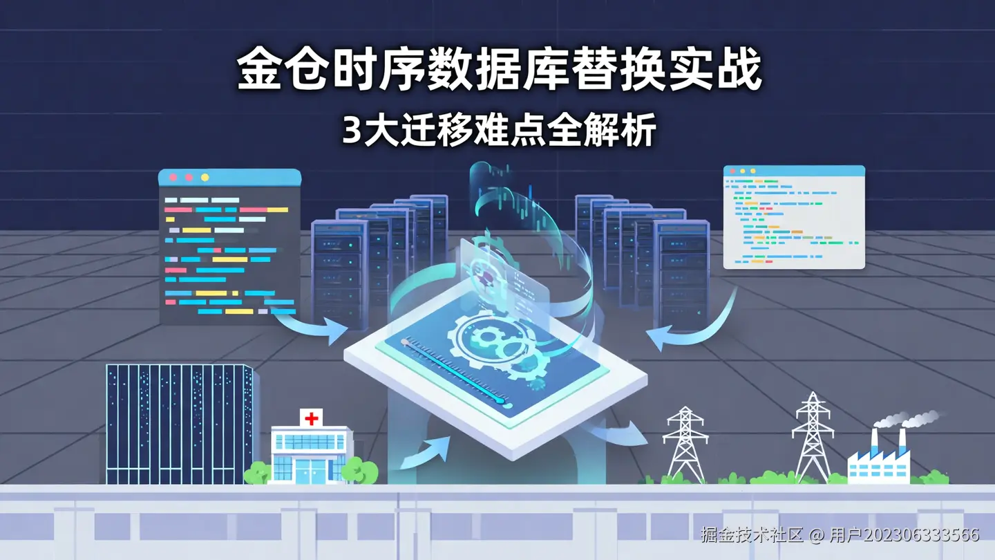 金仓时序数据库零中间库迁移架构图