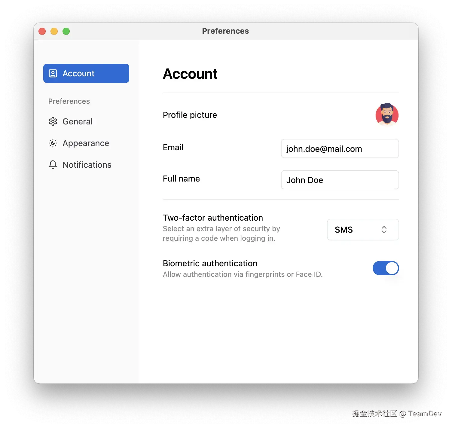 基于 Web UI 的桌面应用界面截图