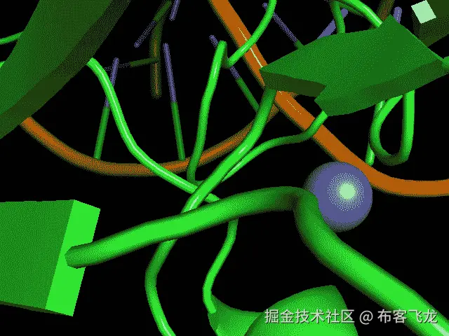 图 8.7 - 第 350 帧 - 场景 S1 即将更改为 S2 