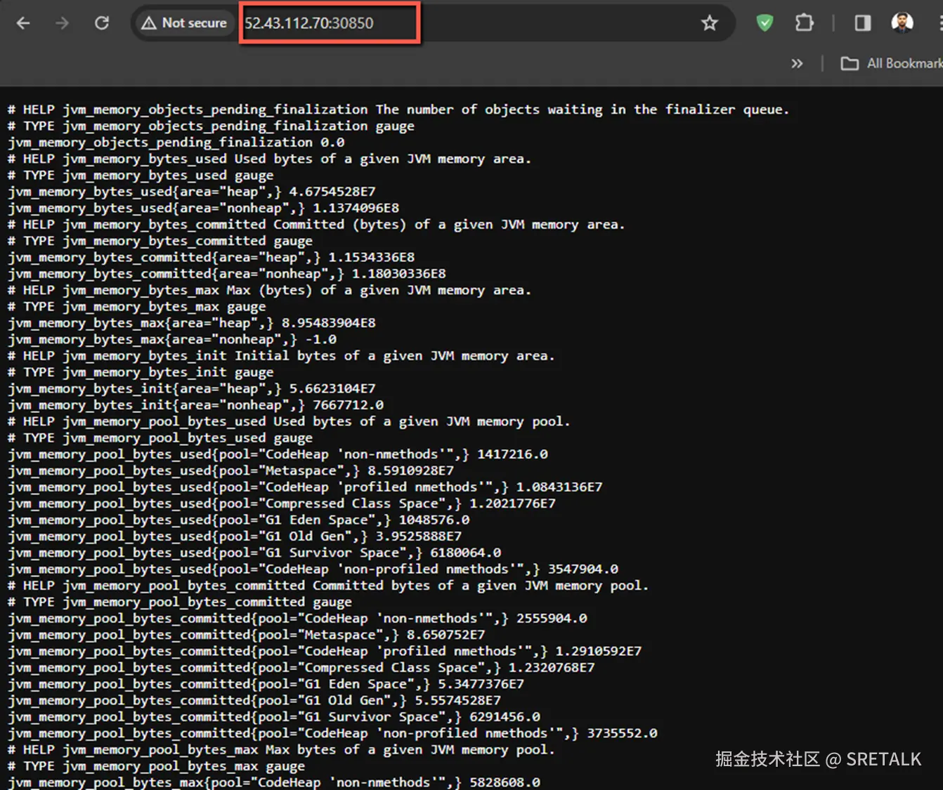 SpringBoot Java Application Expose Metrics