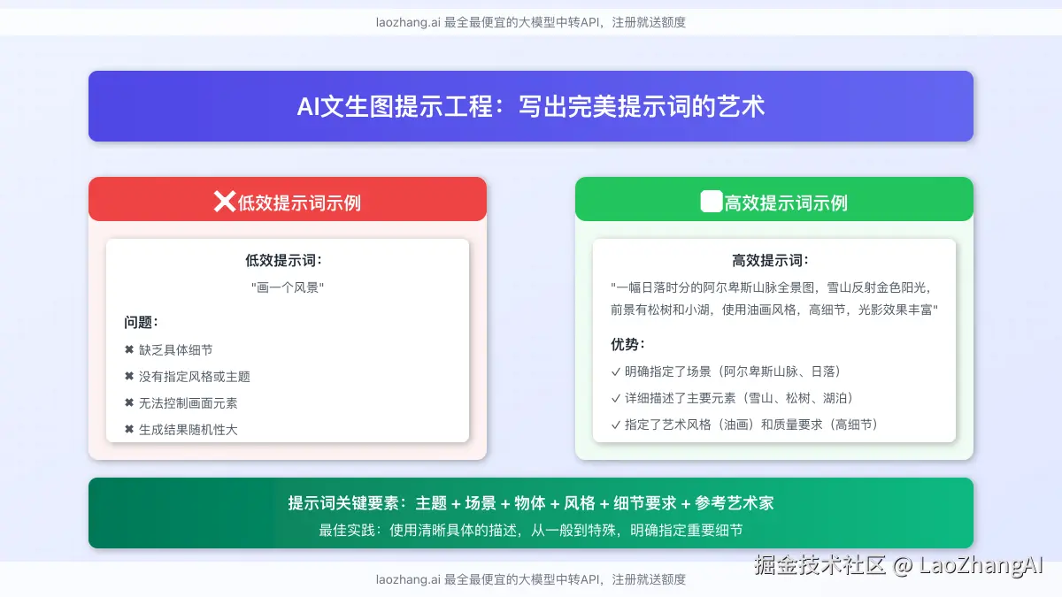 AI文生图提示词工程技巧