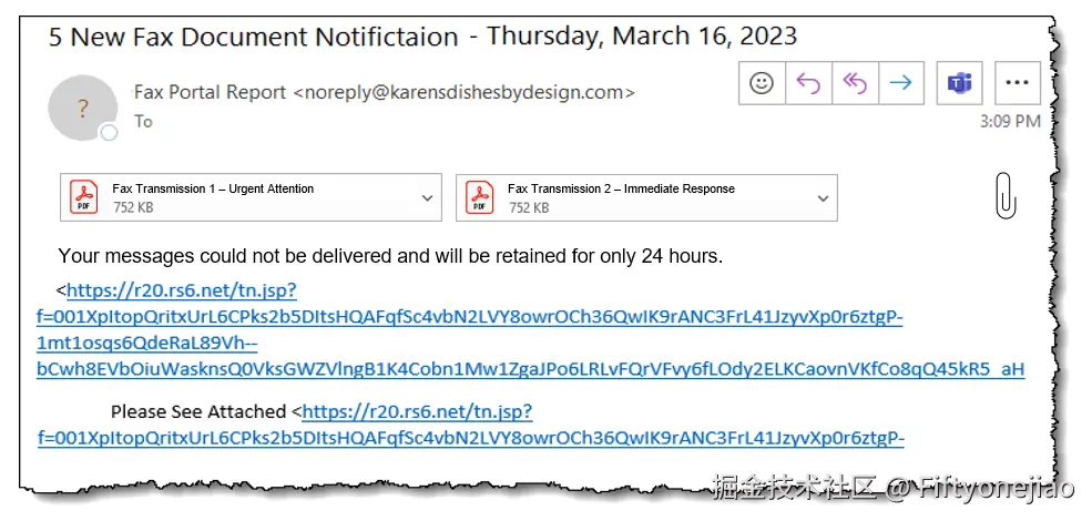 網路釣魚詐騙範例