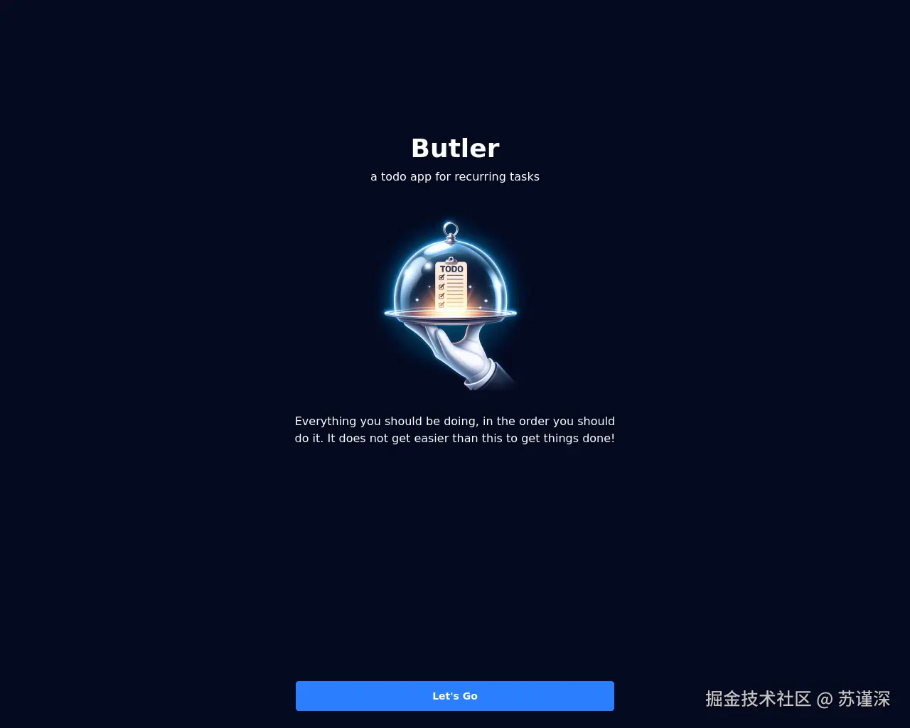 Show HN: Butler - 循环任务的待办事项应用 - 项目截图