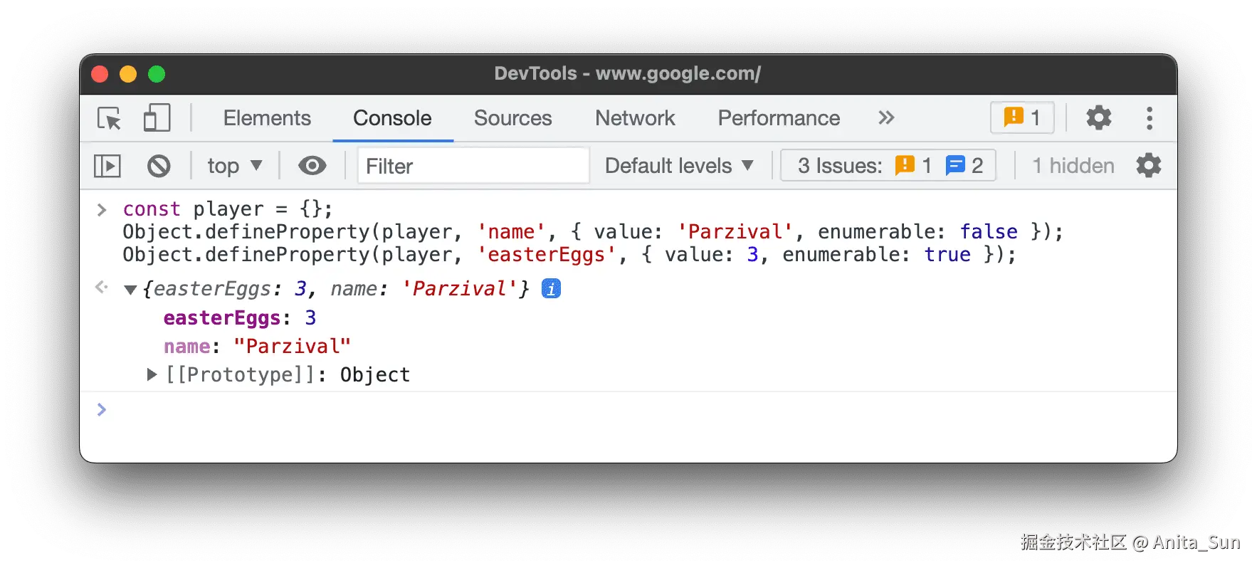 可枚举和非枚举属性。