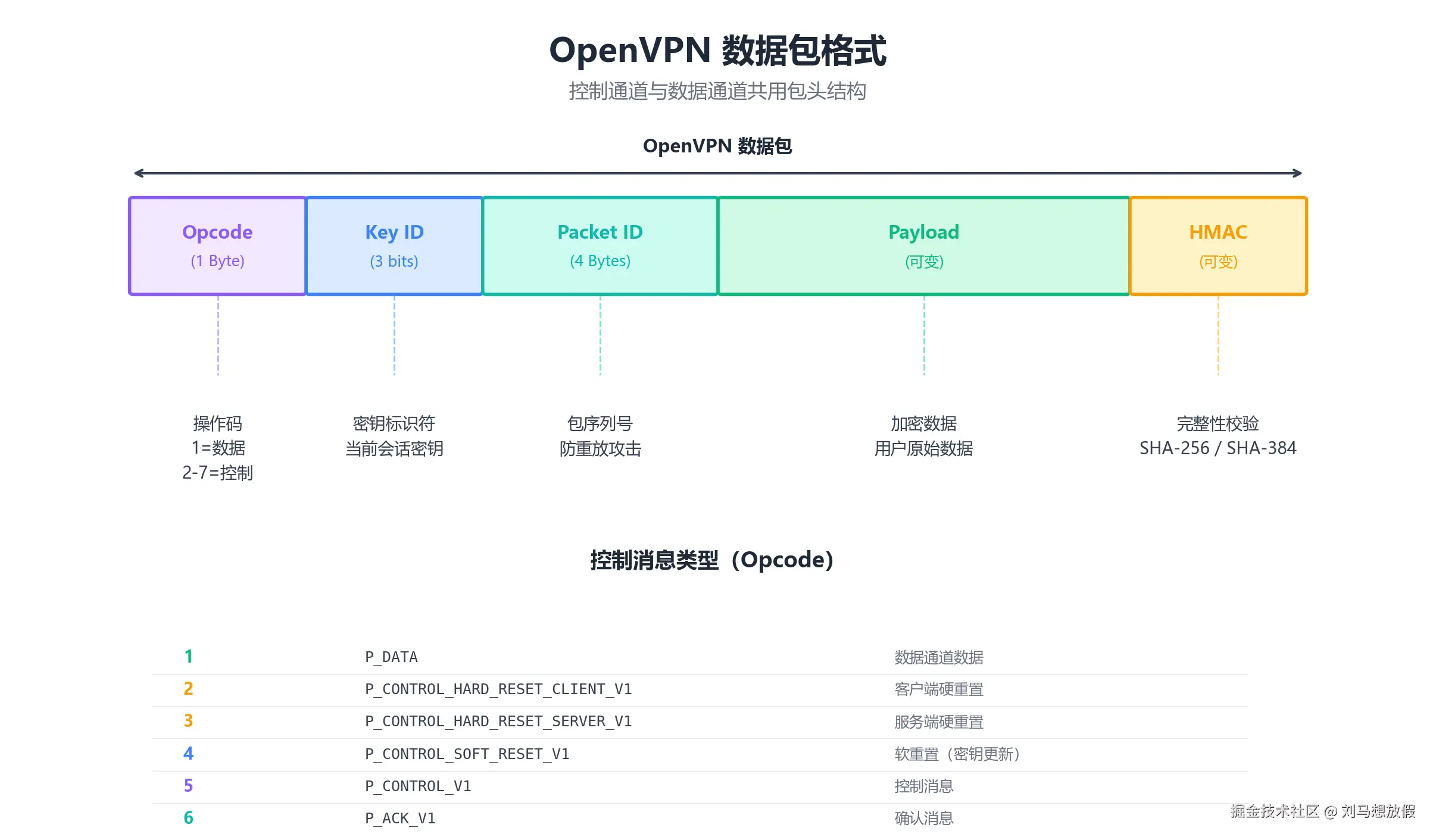 图2：OpenVPN 数据包格式
