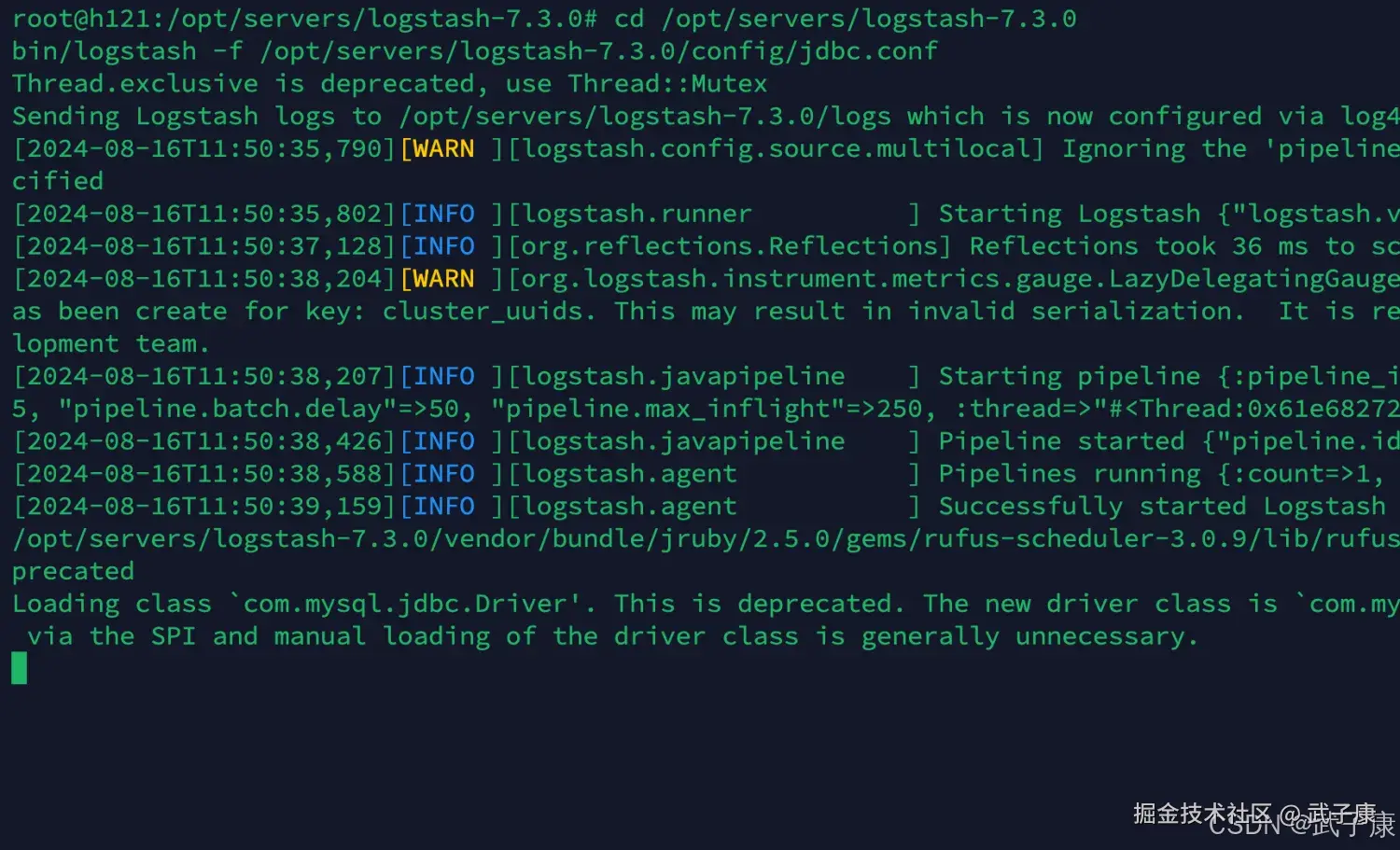 Elasticsearch 启动服务