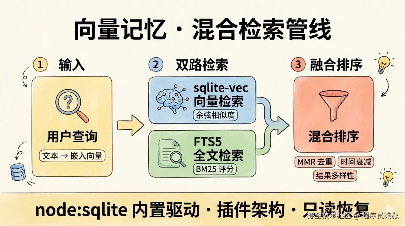 向量记忆混合检索架构