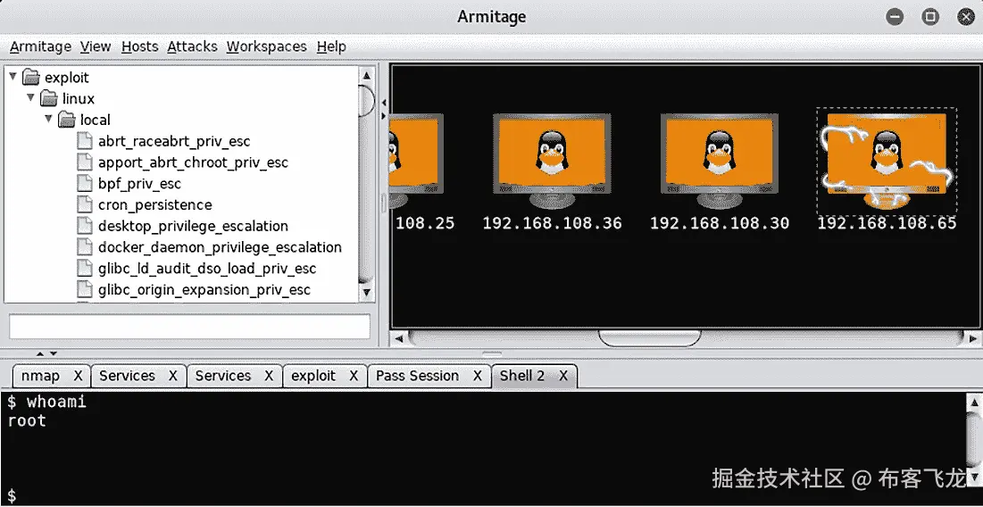 图 7.9 – 被攻陷的 Linux 主机
