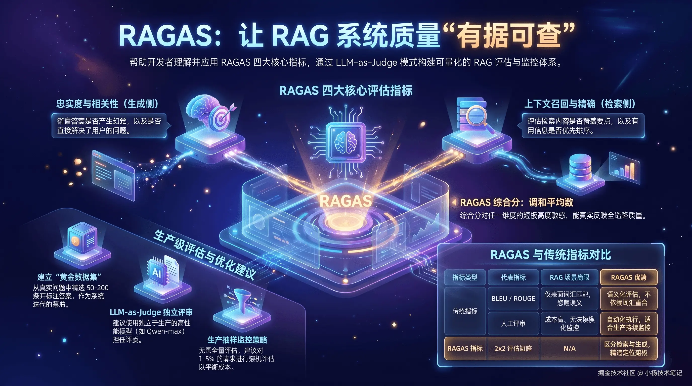 RAG质量评估RAGAS与生产级监控实践