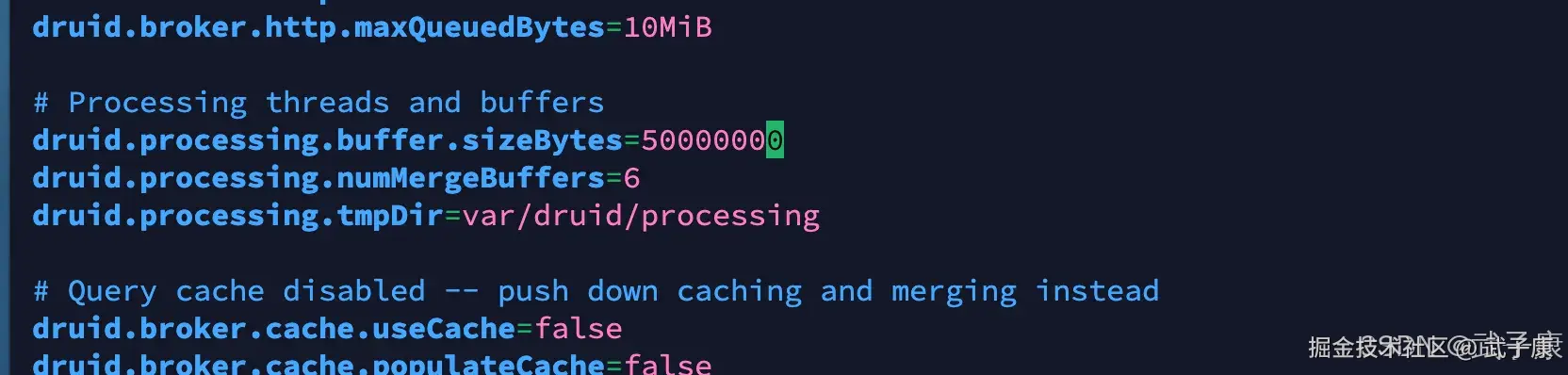 Druid 配置文件修改