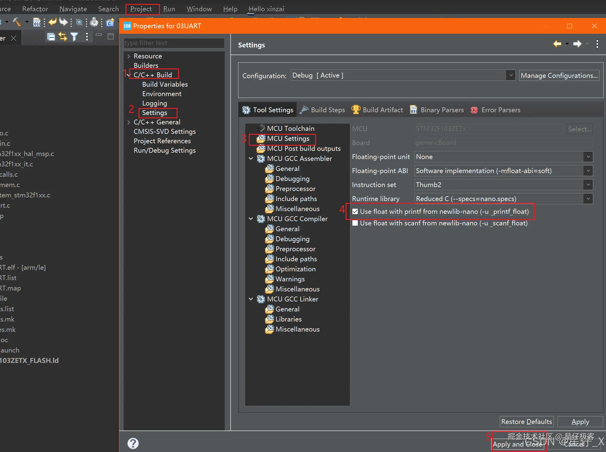 打印浮点数配置