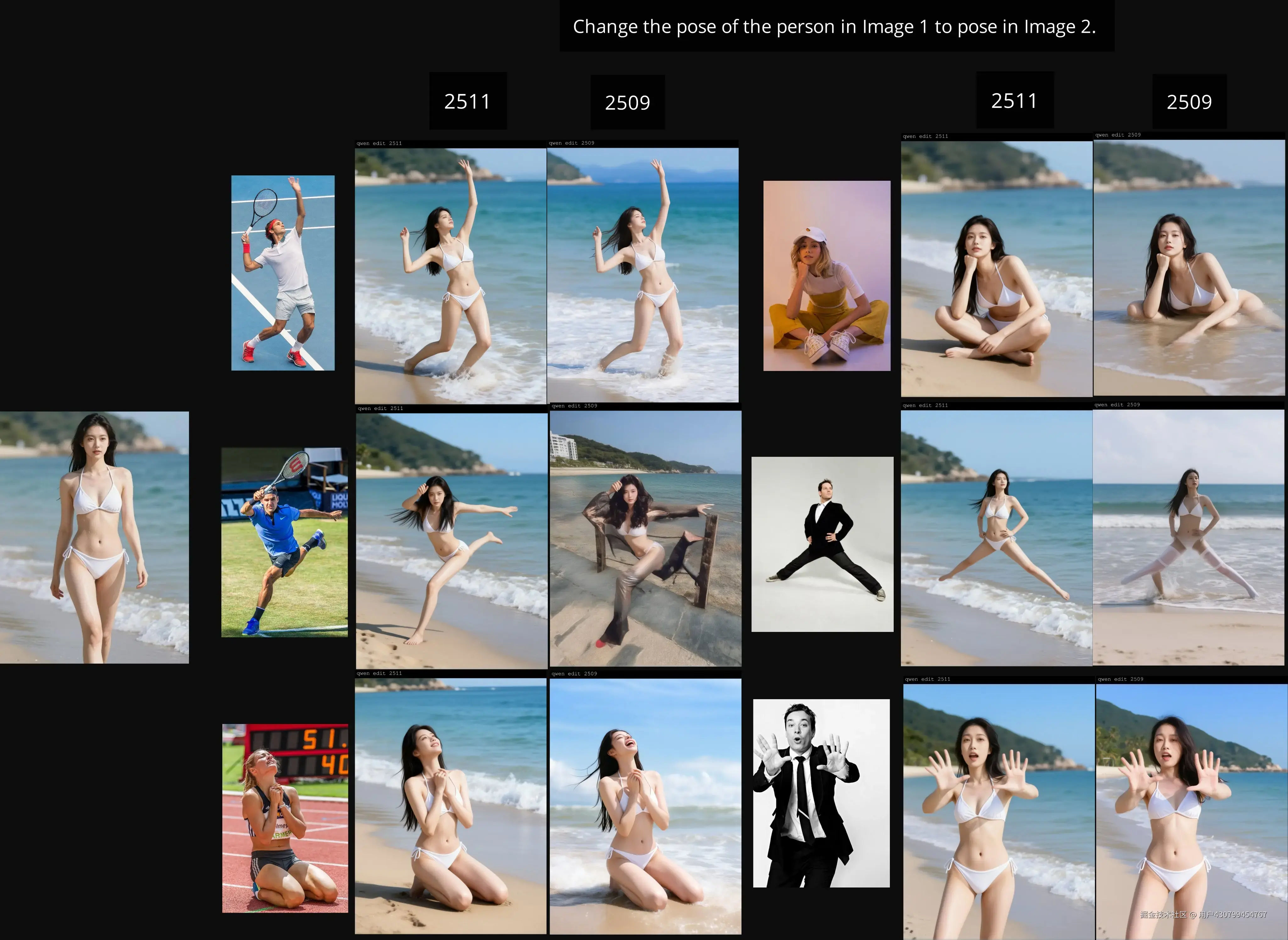 Qwen-Image-Edit-2511和2509的详细对比图