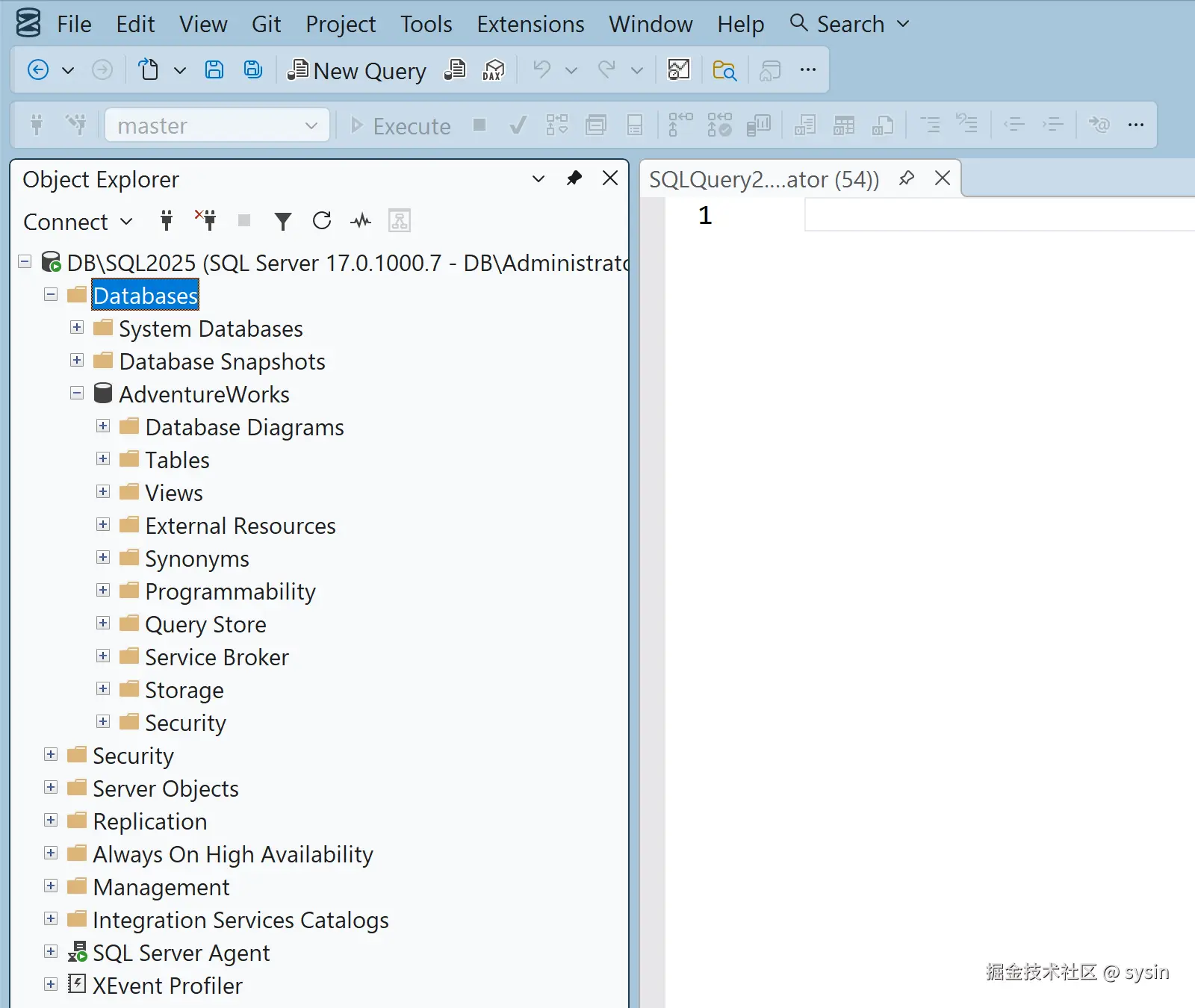 SQL Server Management Studio