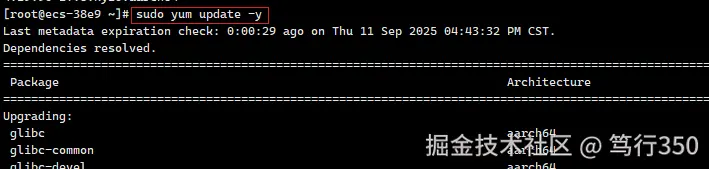 更新软件包