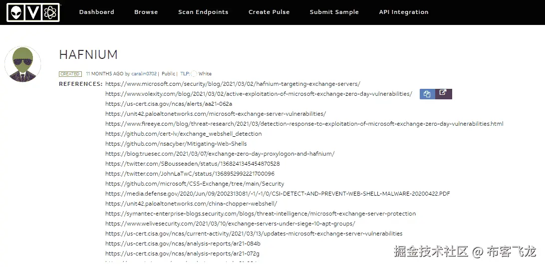 图 17.18 – HAFNIUM 情报来源