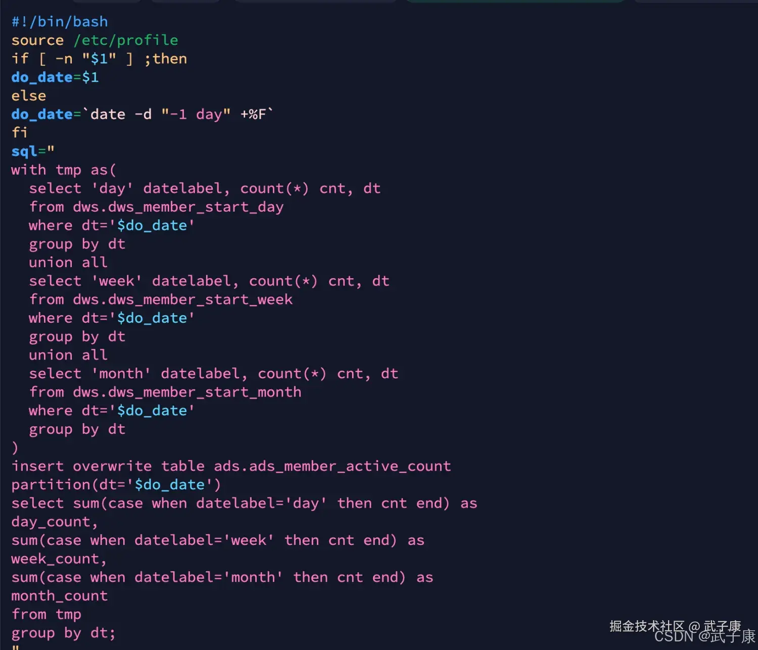 离线数仓创建ADS层