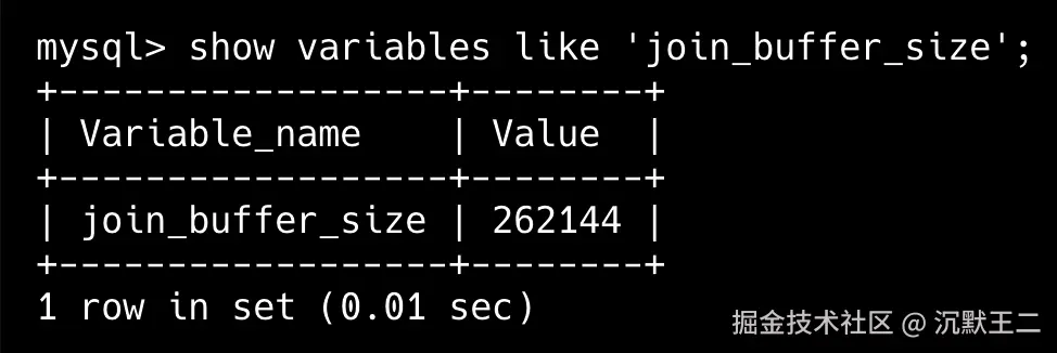 二哥的 Java 进阶之路：join_buffer_size