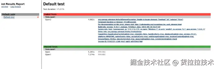 原本的Jenkins+TestNG报告